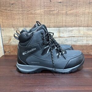 Columbia Mens Size 12 Liftop III Waterproof Winter Snow Boots Black Gray